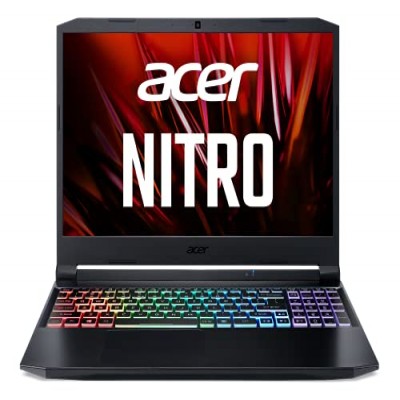 Acer Nitro 5 11th Gen Intel Core i5 15.6-inch Full HD 144Hz Gaming Laptop (8GB RAM/256 SSD+1TB HHD/W10H/RTX 3050 Graphics/Shale Black/2.4 Kgs), AN515-57, Large