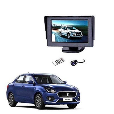 Autokraftz 4.3 Inch Car Rear View Kit with Tft LCD Rear View Screen for Maruti Suzuki Swift Dzire (Combo of 2)
