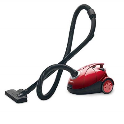 Eureka Forbes Quick Clean DX Vacuum Cleaner with 1200 Watts Powerful Suction Control, 3 Free Reusable dust Bag worth Rs 500, comes with multiple accessories, dust bag full indicator (Red)