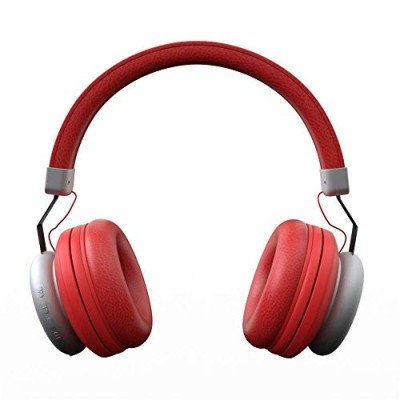 Gizmore Bluetooth V5.0 Headphone Over The Head Style with Precision Bass (Red)