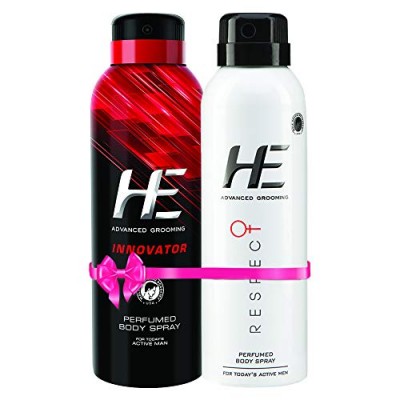 HE Innovator + Respect Perfume Body Spray, 150 Ml X 2, 150 ml