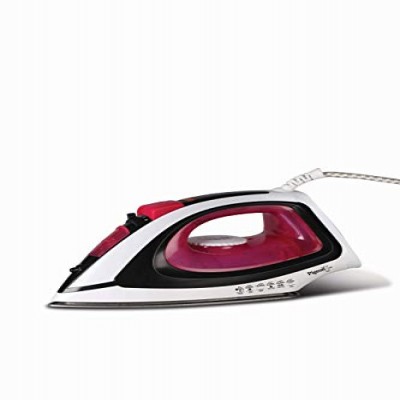 Pigeon by Stovekraft Vigour Max Steam Iron Press Box. Automatic Electric Iron for Wrinkle Free Clothes (1600 Watt, White, Red)