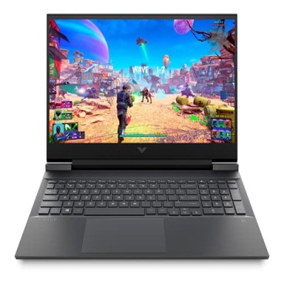 Victus by HP Ryzen 5 5600H 16.1-inch(40.9 cm) FHD Gaming Laptop (8GB RAM/512GB SSD/4GB GTX 1650 Graphics/Flicker Free Display/Windows 10/MS Office/Mica Silver/2.48 Kg), 16-e0075AX, Black