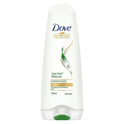 Dove Hair Fall Rescue Conditioner 180 ml, Hair Fall Control for Smooth, Frizz Free Hair - Deep Conditions Dry and Damaged Hair for Men & Women