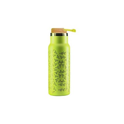 Dubblin Streak Premium Stainless Steel Double Wall Vacuum Insulated BPA Free Water Bottle, Sports Thermos Flask Keeps Hot 12 Hours, Cold 24 Hours (Green,550 ML)