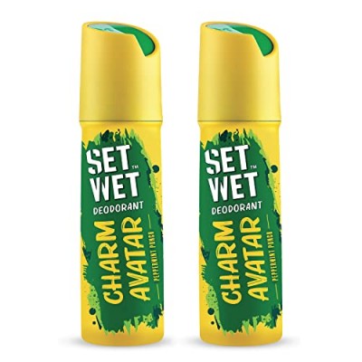 Set Wet Charm Avatar Deodorant & Body Spray Perfume For Men, 150 ml (Pack of 2)