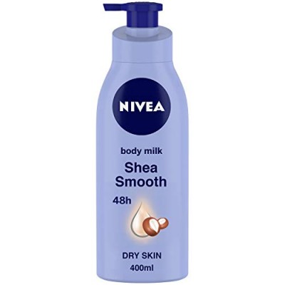 NIVEA Body Lotion for Dry Skin, Shea Smooth, with Shea Butter, For Men & Women, 400 ml