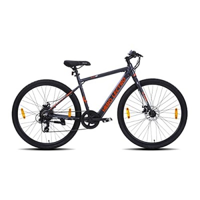 Hero Lectro Unisex-Adult Hero C6E 700C 7S Electric Cycle with 6061 Alloy Frame - 18.5 Inch (Black)