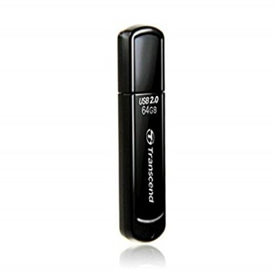 Transcend JetFlash 350 64GB USB 2.0 Pen Drive (Black) (TS64GJF350)