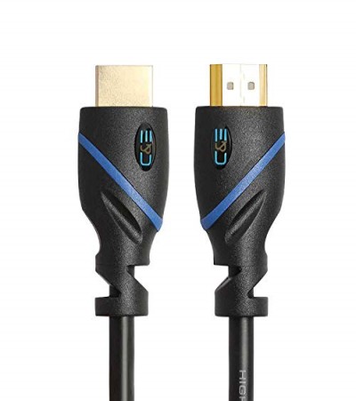 C&E 4K HDMI Cable (25 feet/7.6 meters) High Speed 10.2Gbps HDMI Cable – 4K HDR, 3D, 2160P, 1080P, Ethernet – 28AWG PVC HDMI Cord – Audio Return(ARC) compatible HD TV, Blu-ray, Xbox, PS4/3, PC, Fire TV