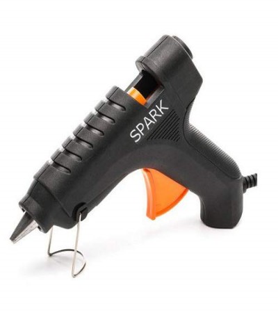 GLUN 40 Watt Hot Melt Glue Gun Electronic PTC Heating Technology for DIY and Craft Work (Black)