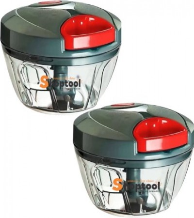 Shoptool Women's 1st Choice Vegetable Chopper / Cutter / Handy / Pull / Dori Vegetable & Fruit Chopper(2)