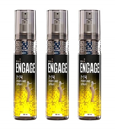 Engage M4 Perfume Spray For Men, Spicy and Lavender, Skin Friendly, 360ml ( 120ml, Combo Pack of 3 )